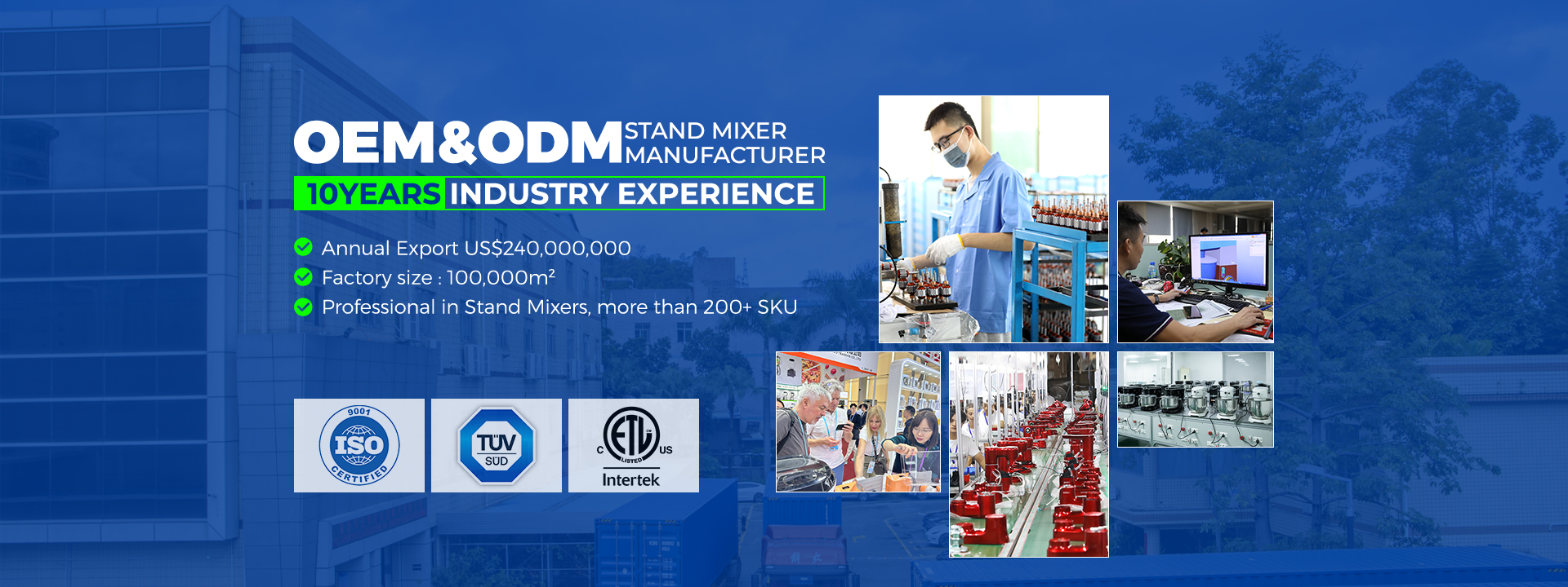 Fabricante de misturador de suporte OEM e ODM